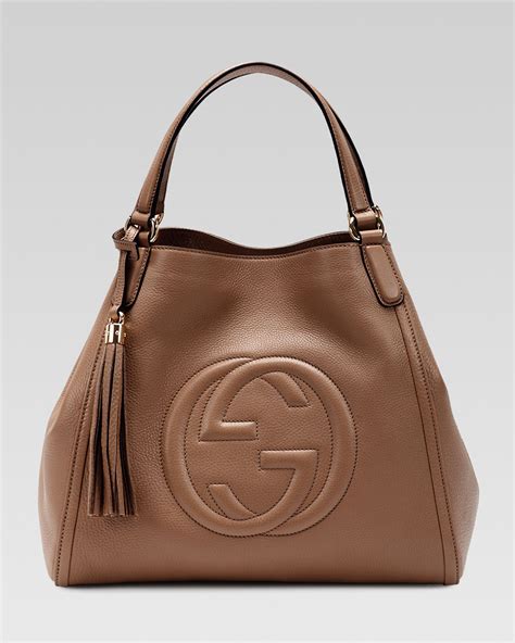 gucci soho baguette|gucci shoulder bag brown.